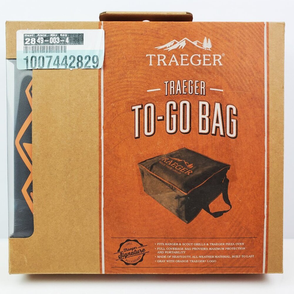 Trager To Go Bag Grill Cover For Ranger, Scout, Pizza Oven Travel Tote NIB